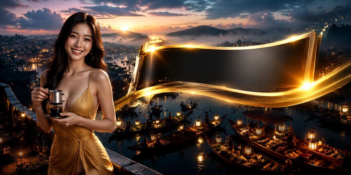 Người chơi Đà Lạt thưởng thức cà phê và tham gia vòng quay Jackpot trực tuyến